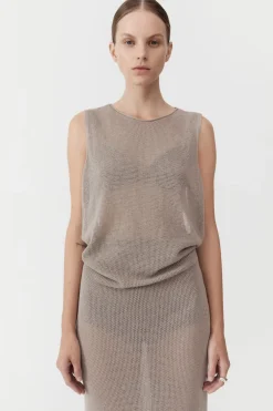 Mesh Tuck Back Maxi Dress -|St. Agni Store