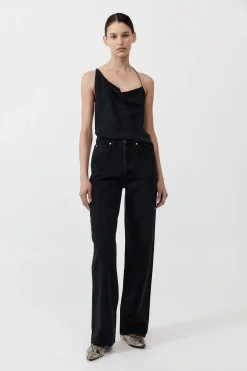 Mid Rise Wide Leg -|St. Agni Cheap