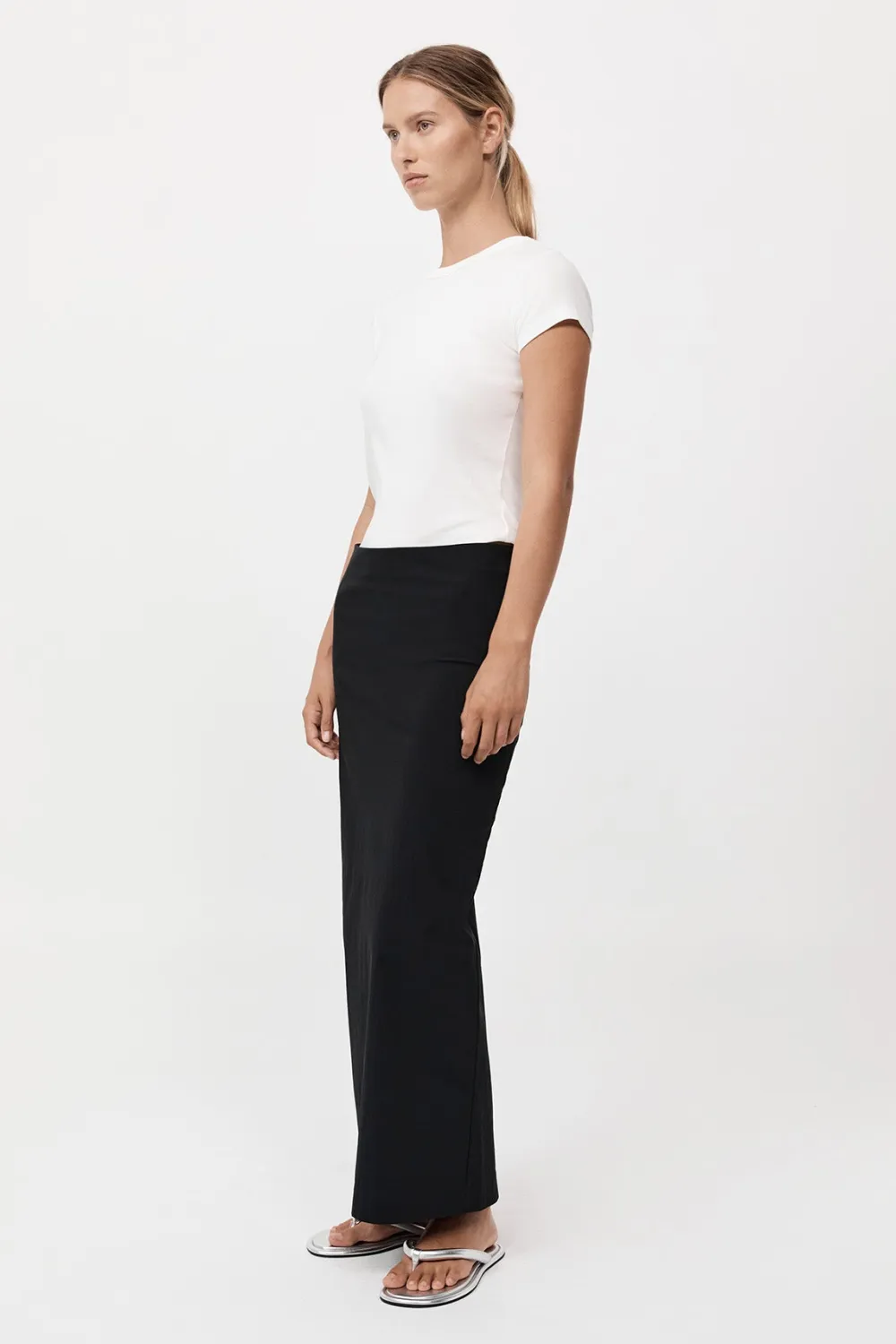 Minimal Column Skirt -|St. Agni Best Sale