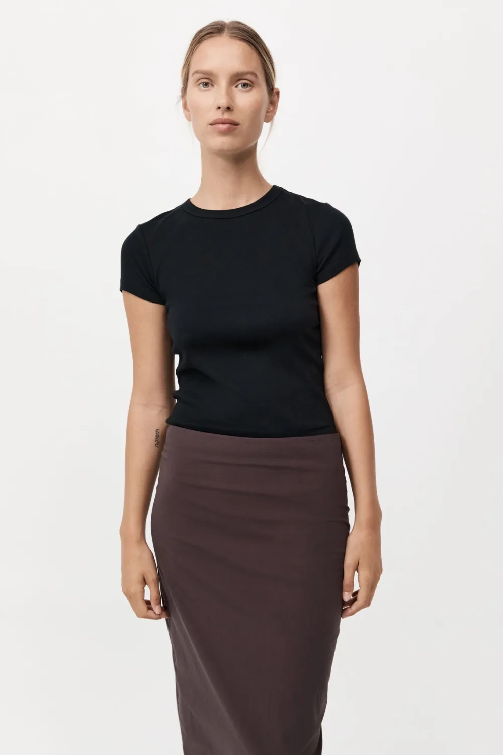 Minimal Column Skirt -|St. Agni Cheap