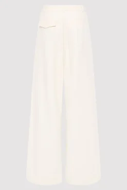 Minimal Fold Trousers - Ivory|St. Agni Cheap