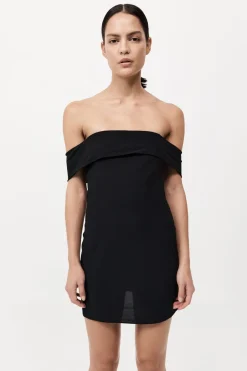 Off Shoulder Mini Dress - Black|St. Agni Sale