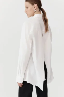 Open Back Shirt - White|St. Agni Store