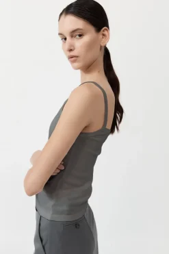 Organic Cotton Asymm Tank -|St. Agni Cheap