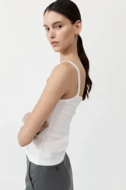 Organic Cotton Asymm Tank -|St. Agni Cheap