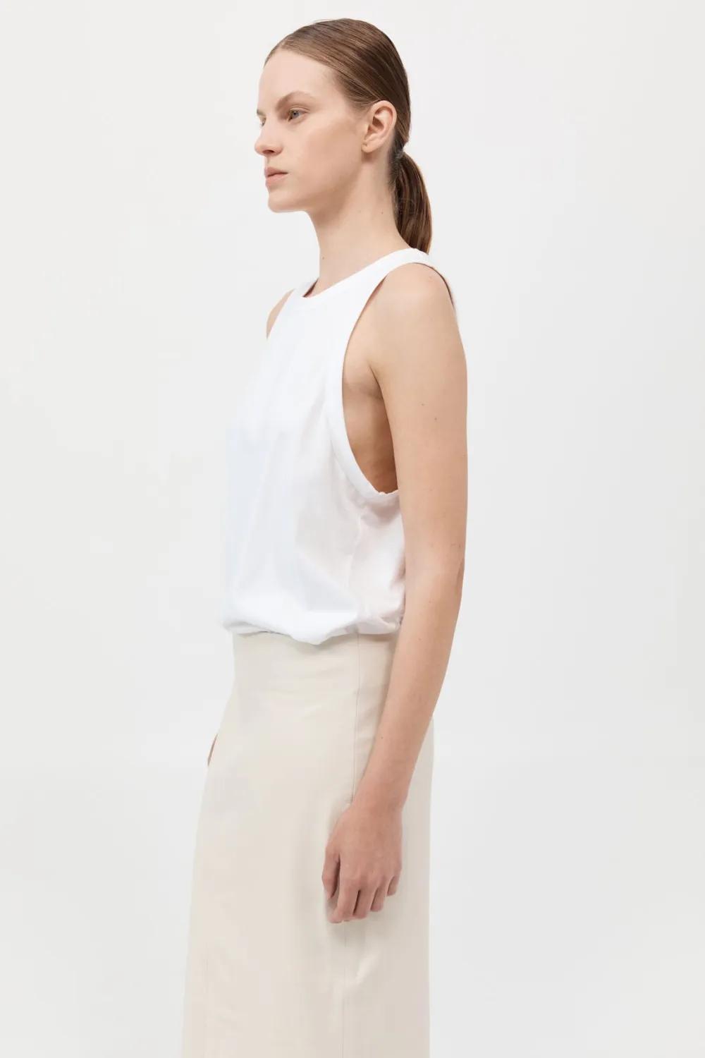 Organic Cotton Boxy Tank -|St. Agni Discount