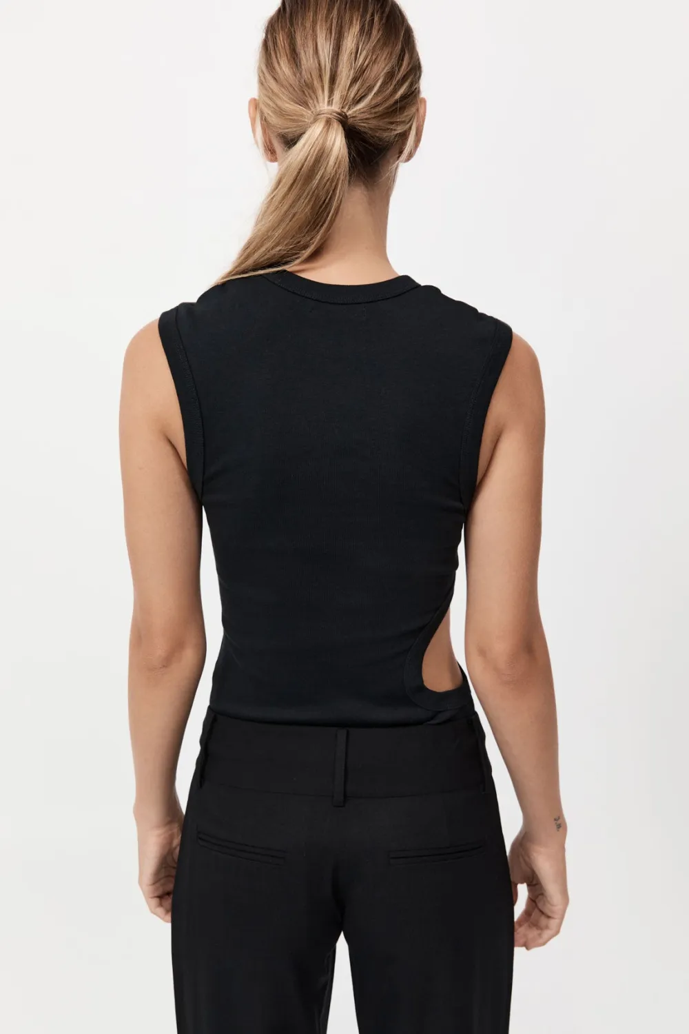 Organic Cotton Cut Out Tank -|St. Agni Best Sale