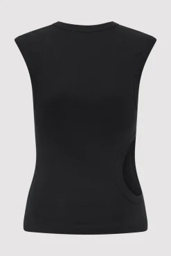 Organic Cotton Cut Out Tank -|St. Agni Best Sale