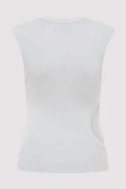 Organic Cotton Cut Out Tank -|St. Agni Discount