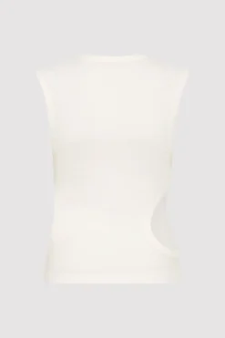 Organic Cotton Cut Out Tank -|St. Agni Sale