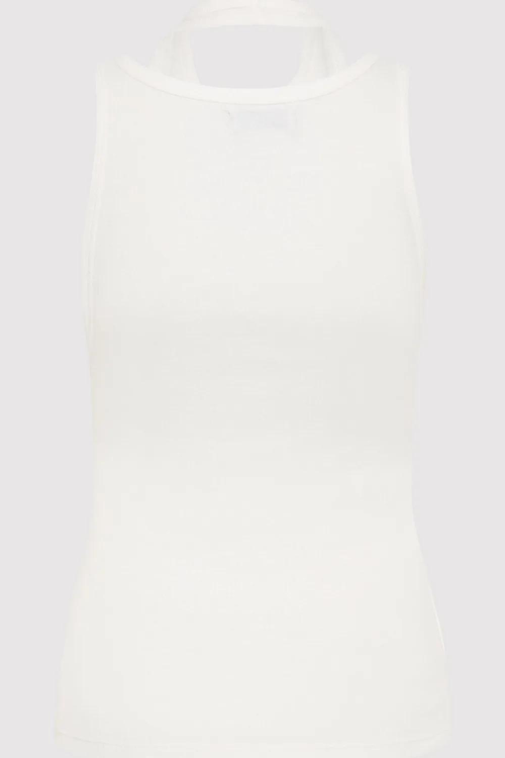 Organic Cotton Layered Tank - White|St. Agni New
