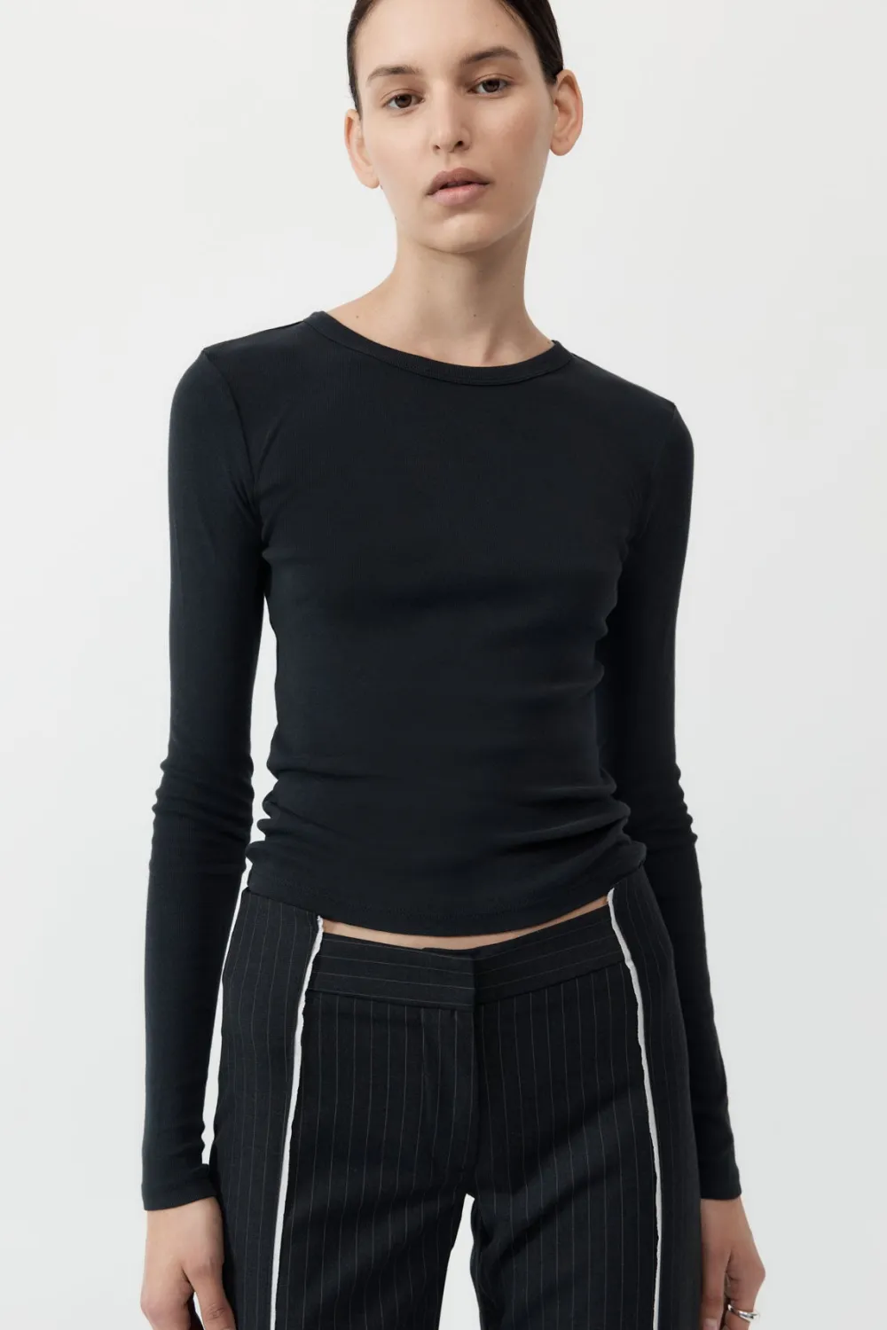 Organic Cotton Long Sleeve Top -|St. Agni Discount