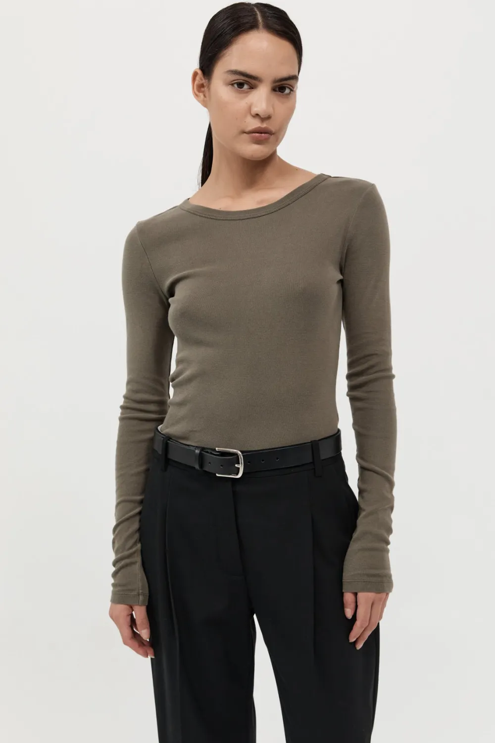 Organic Cotton Long Sleeve Top -|St. Agni Online