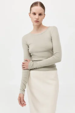 Organic Cotton Long Sleeve Top -|St. Agni Cheap