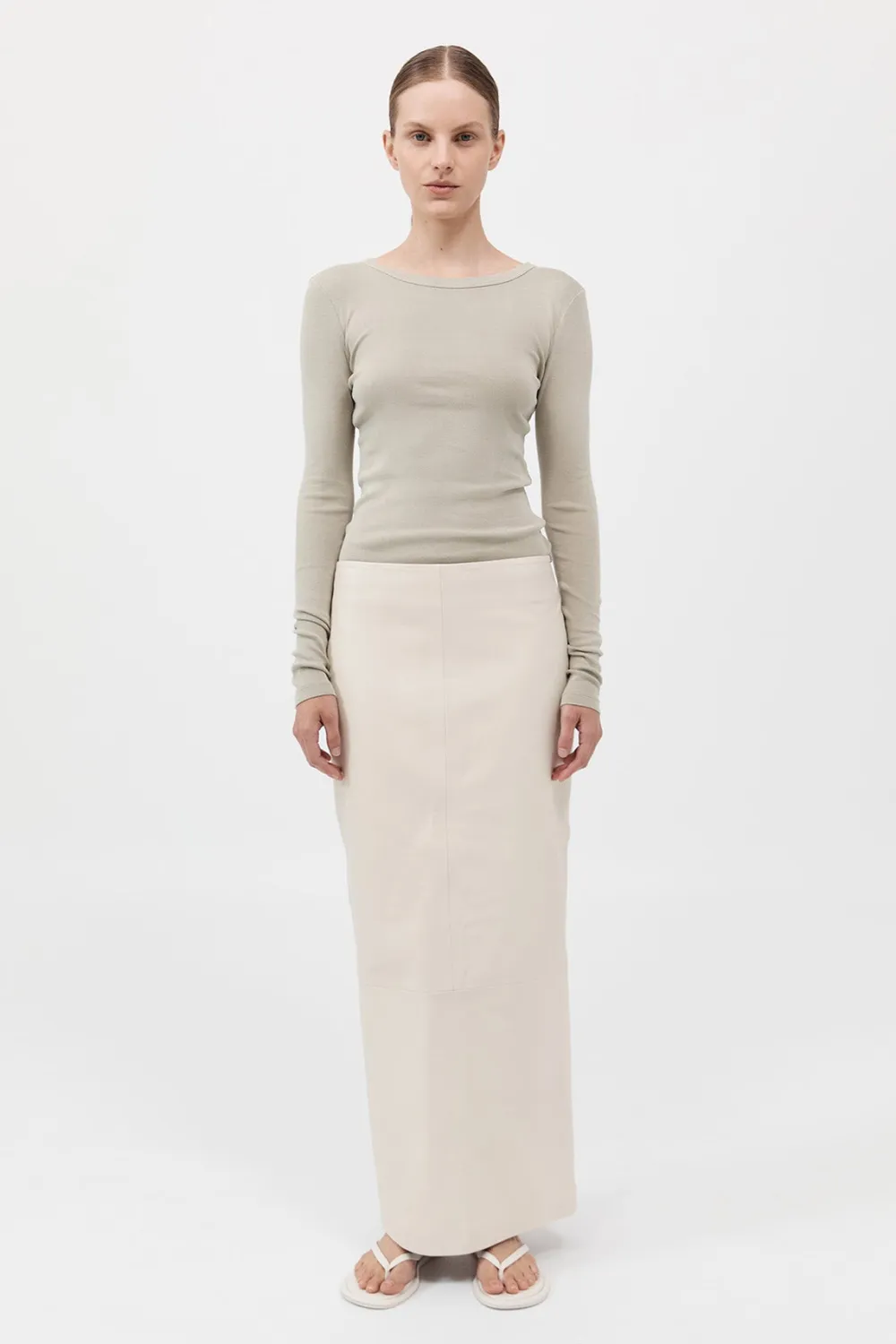 Organic Cotton Long Sleeve Top -|St. Agni Cheap