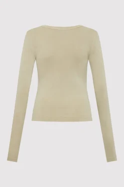 Organic Cotton Long Sleeve Top -|St. Agni Cheap