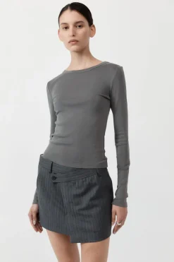 Organic Cotton Long Sleeve Top -|St. Agni Cheap