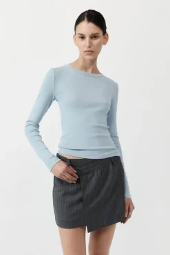 Organic Cotton Long Sleeve Top -|St. Agni New