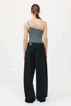 Organic Cotton One Shoulder Tank -|St. Agni Outlet