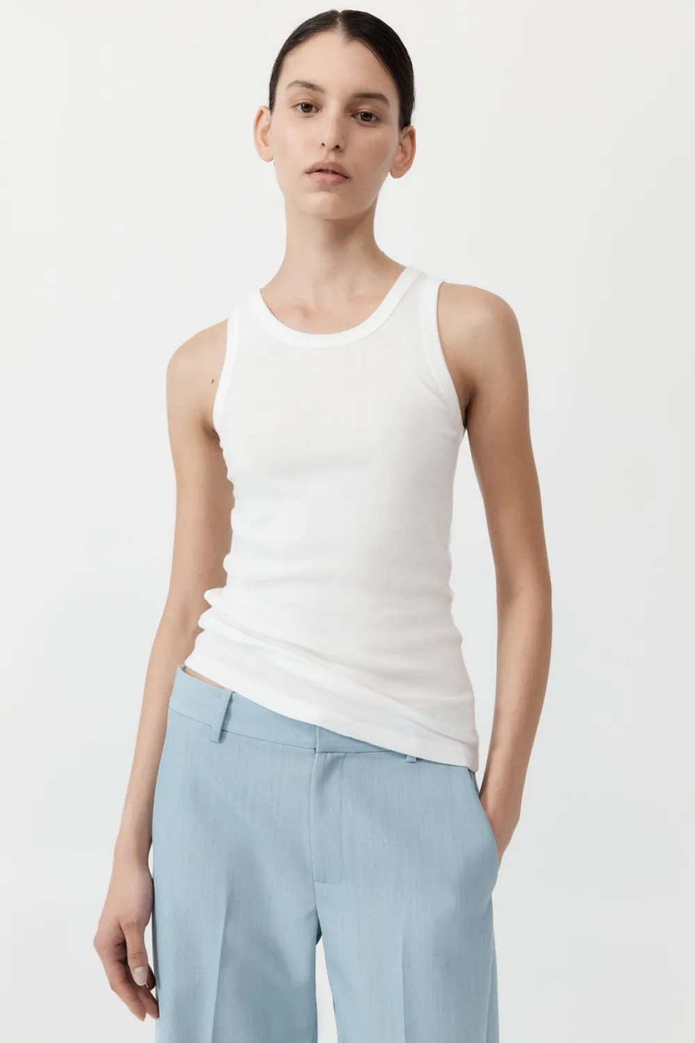 Organic Cotton Singlet -|St. Agni Flash Sale