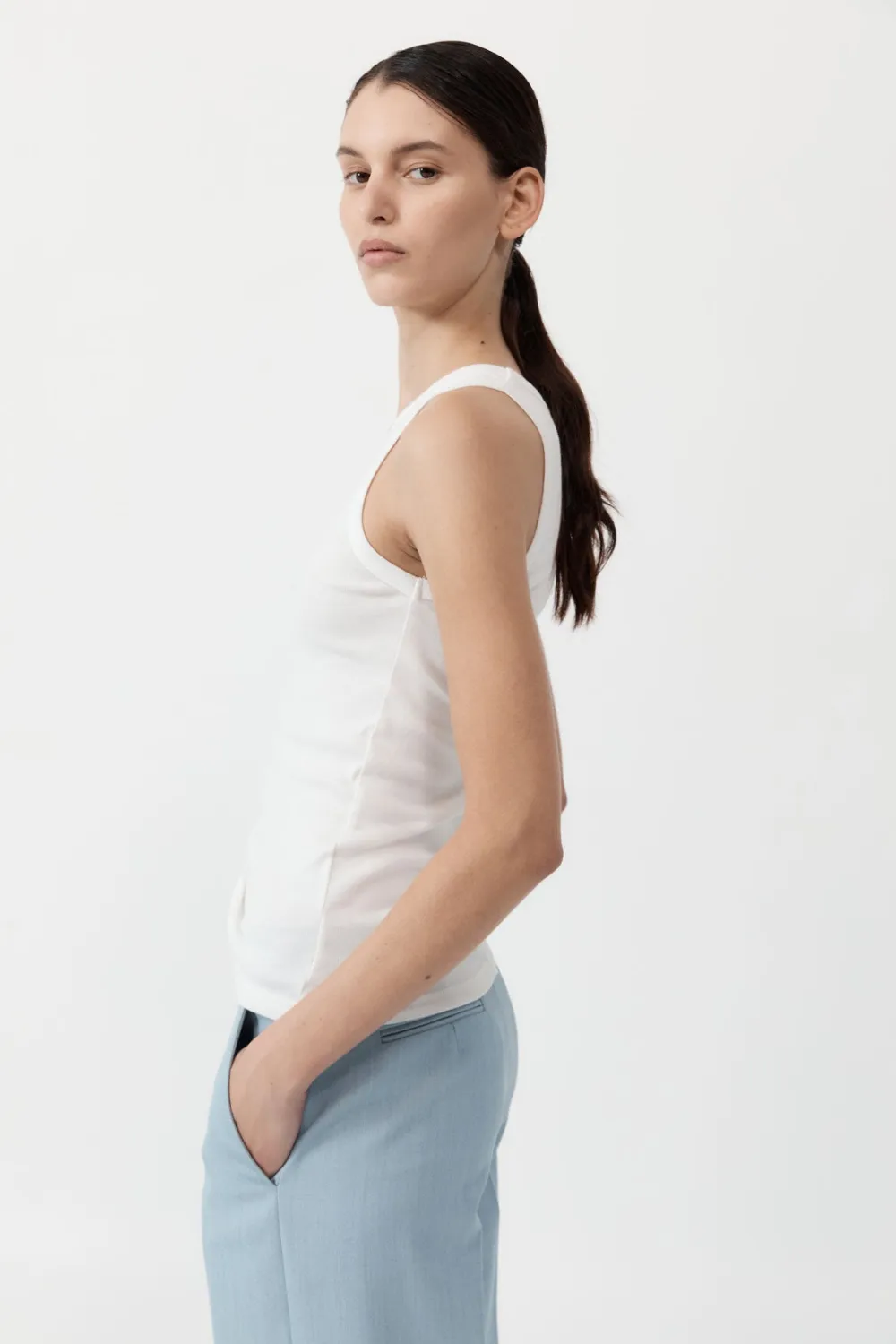 Organic Cotton Singlet -|St. Agni Flash Sale