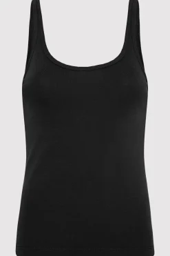 Organic Cotton Slim Scoop Tank -|St. Agni Discount