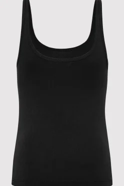 Organic Cotton Slim Scoop Tank -|St. Agni Discount