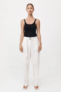 Organic Cotton Slim Scoop Tank -|St. Agni Cheap
