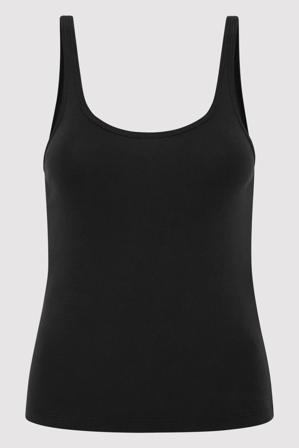 Organic Cotton Slim Scoop Tank -|St. Agni Cheap