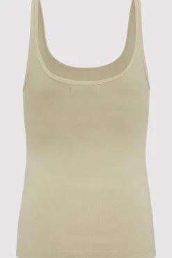 Organic Cotton Slim Scoop Tank -|St. Agni Best