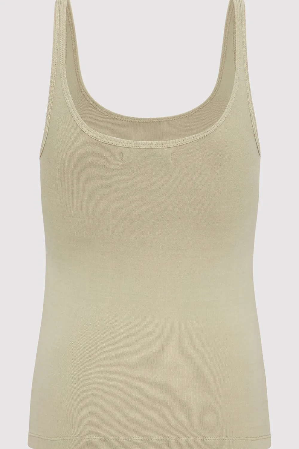 Organic Cotton Slim Scoop Tank -|St. Agni Best