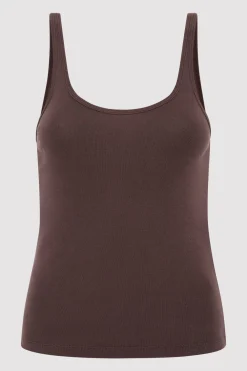 Organic Cotton Slim Scoop Tank -|St. Agni Sale
