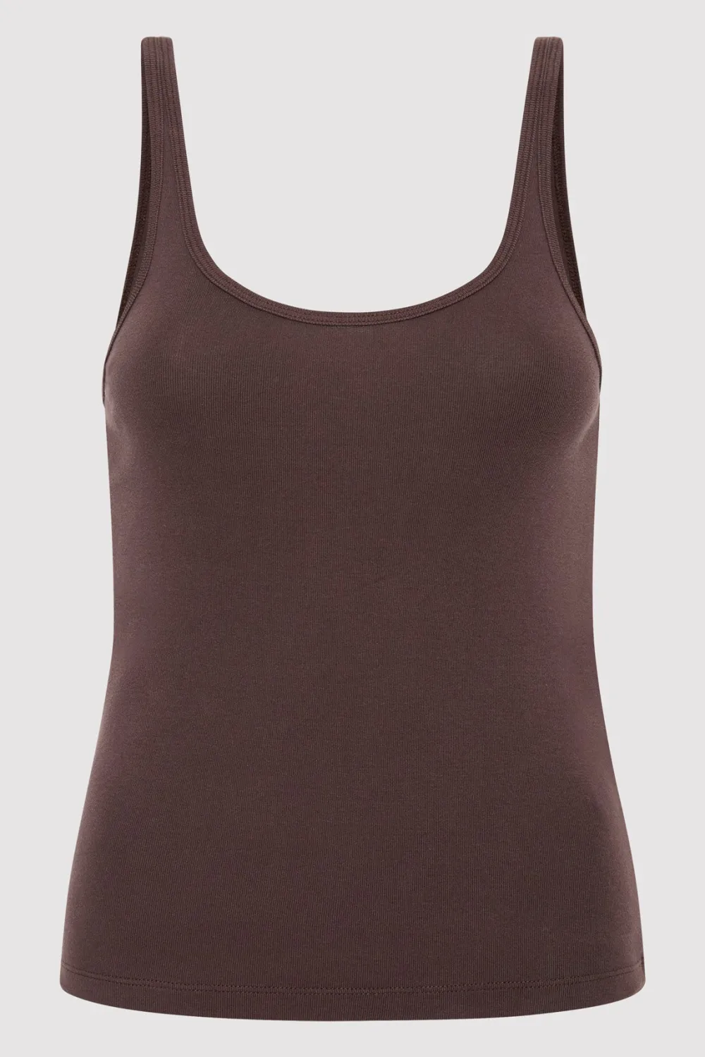 Organic Cotton Slim Scoop Tank -|St. Agni Sale