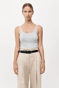 Organic Cotton Slim Scoop Tank -|St. Agni Online