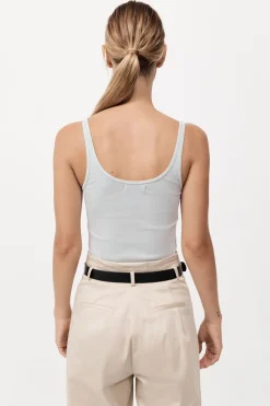 Organic Cotton Slim Scoop Tank -|St. Agni Online