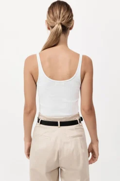 Organic Cotton Slim Scoop Tank -|St. Agni Outlet