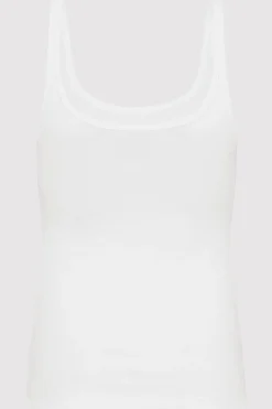 Organic Cotton Slim Scoop Tank -|St. Agni Outlet