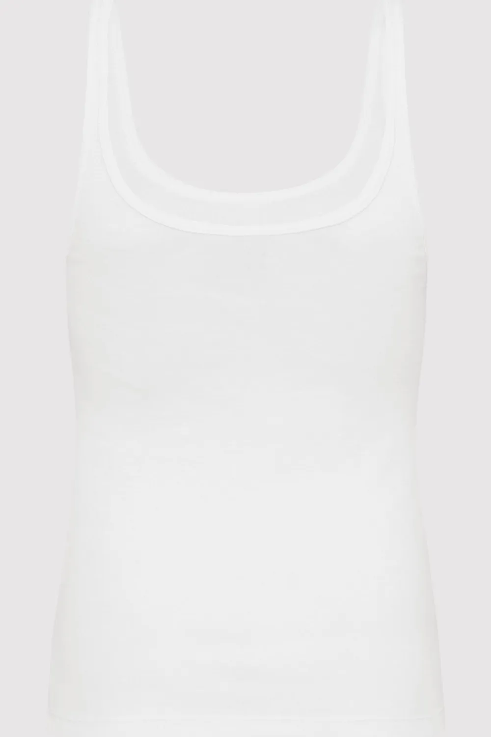 Organic Cotton Slim Scoop Tank -|St. Agni Outlet