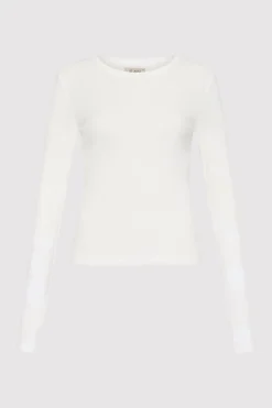 Organic Cotton Soft Rib Long Sleeve Top -|St. Agni Fashion