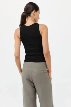 Organic Cotton Soft Rib Singlet -|St. Agni Best Sale