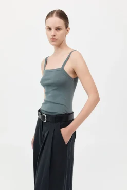 Organic Cotton Square Neck Tank -|St. Agni Best