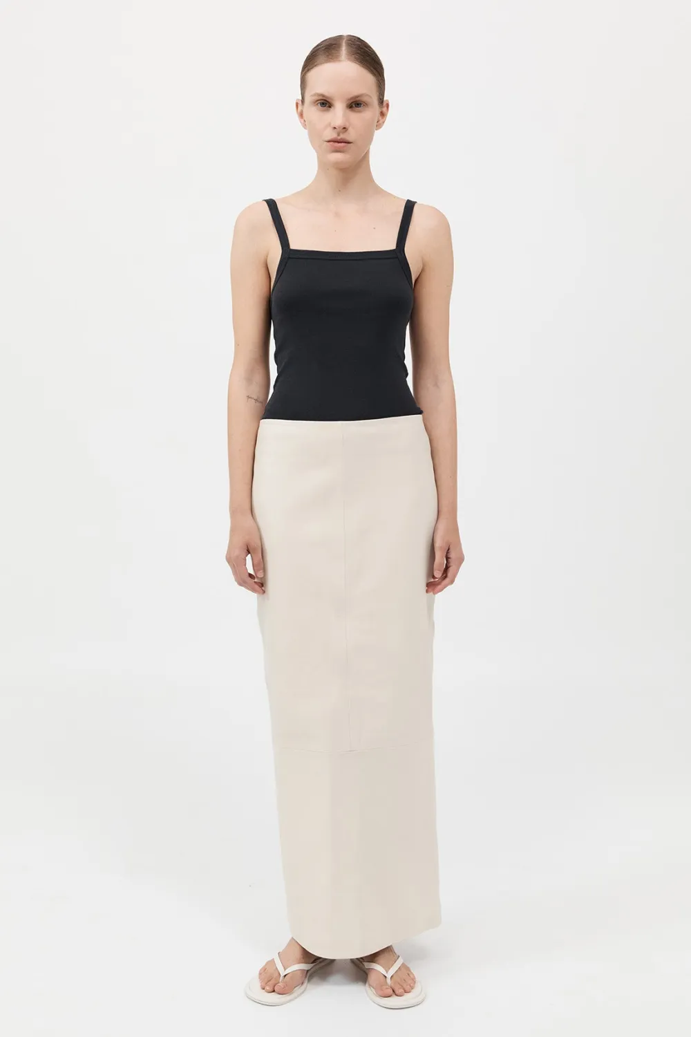 Organic Cotton Square Neck Tank -|St. Agni Flash Sale