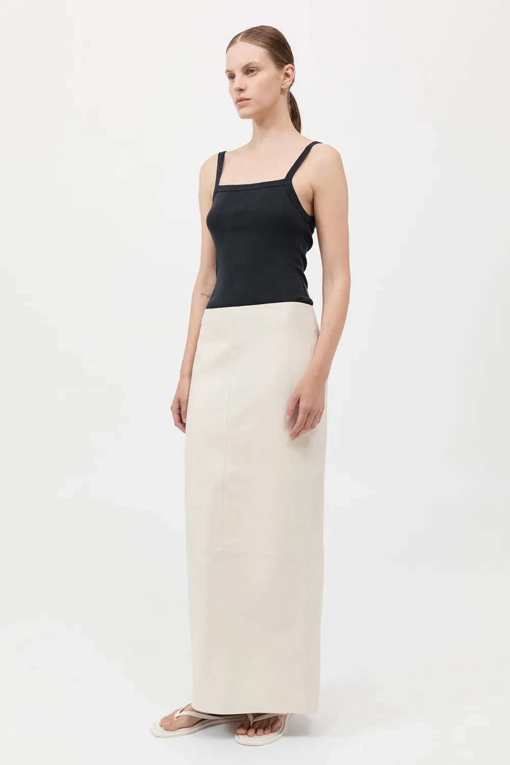 Organic Cotton Square Neck Tank -|St. Agni Flash Sale
