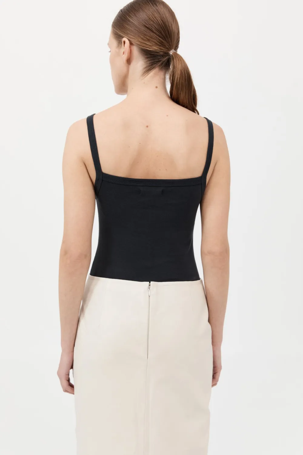 Organic Cotton Square Neck Tank -|St. Agni Flash Sale