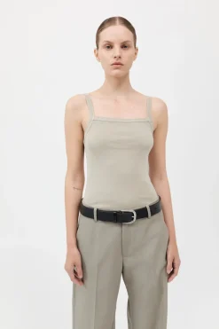 Organic Cotton Square Neck Tank -|St. Agni Cheap
