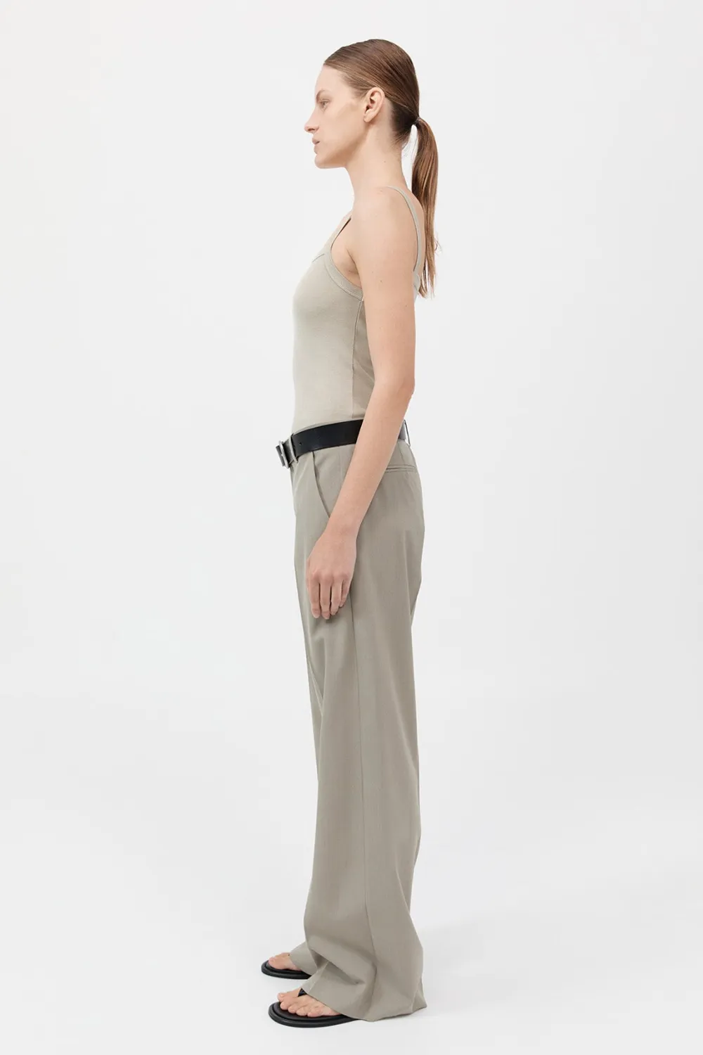 Organic Cotton Square Neck Tank -|St. Agni Cheap