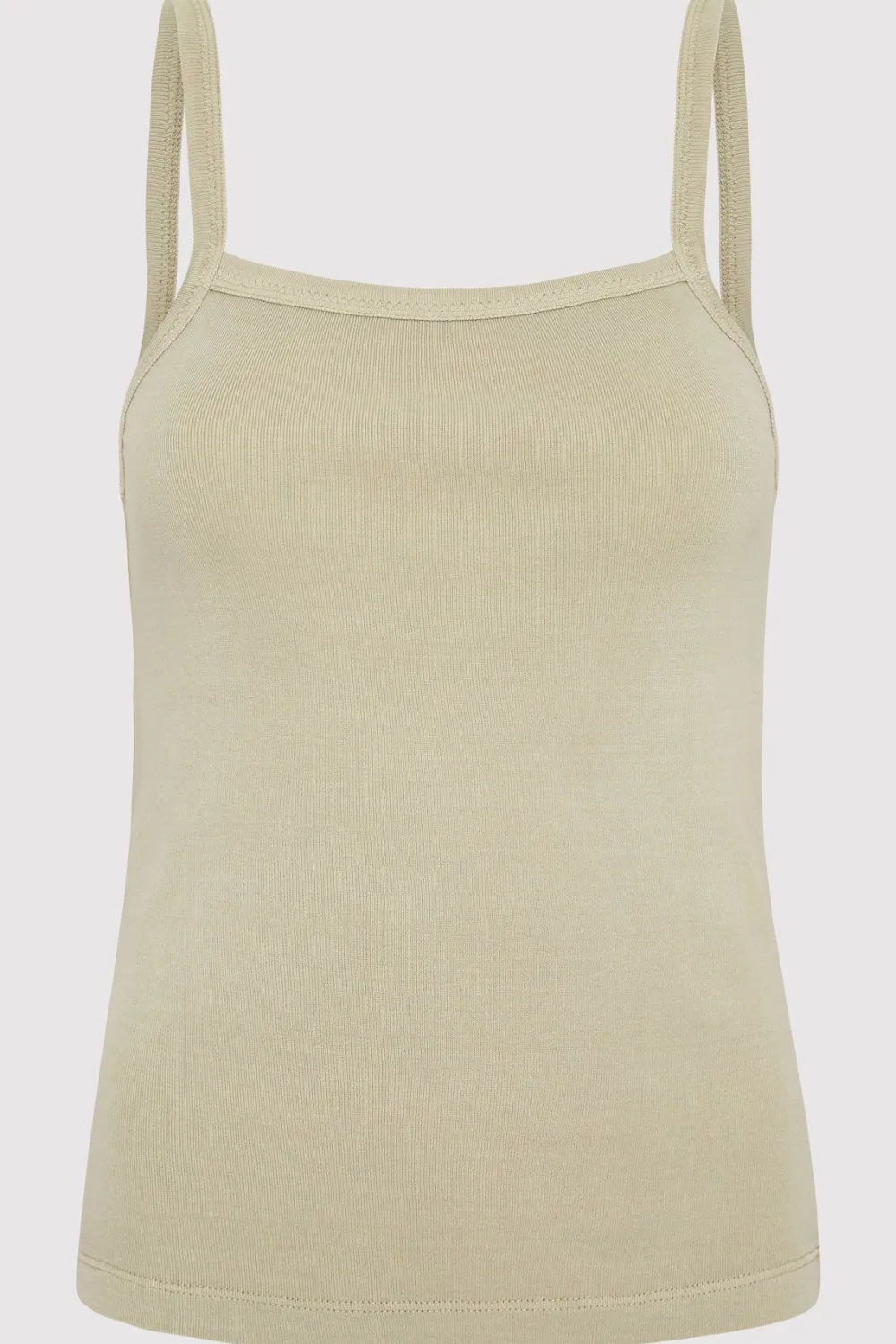 Organic Cotton Square Neck Tank -|St. Agni Cheap