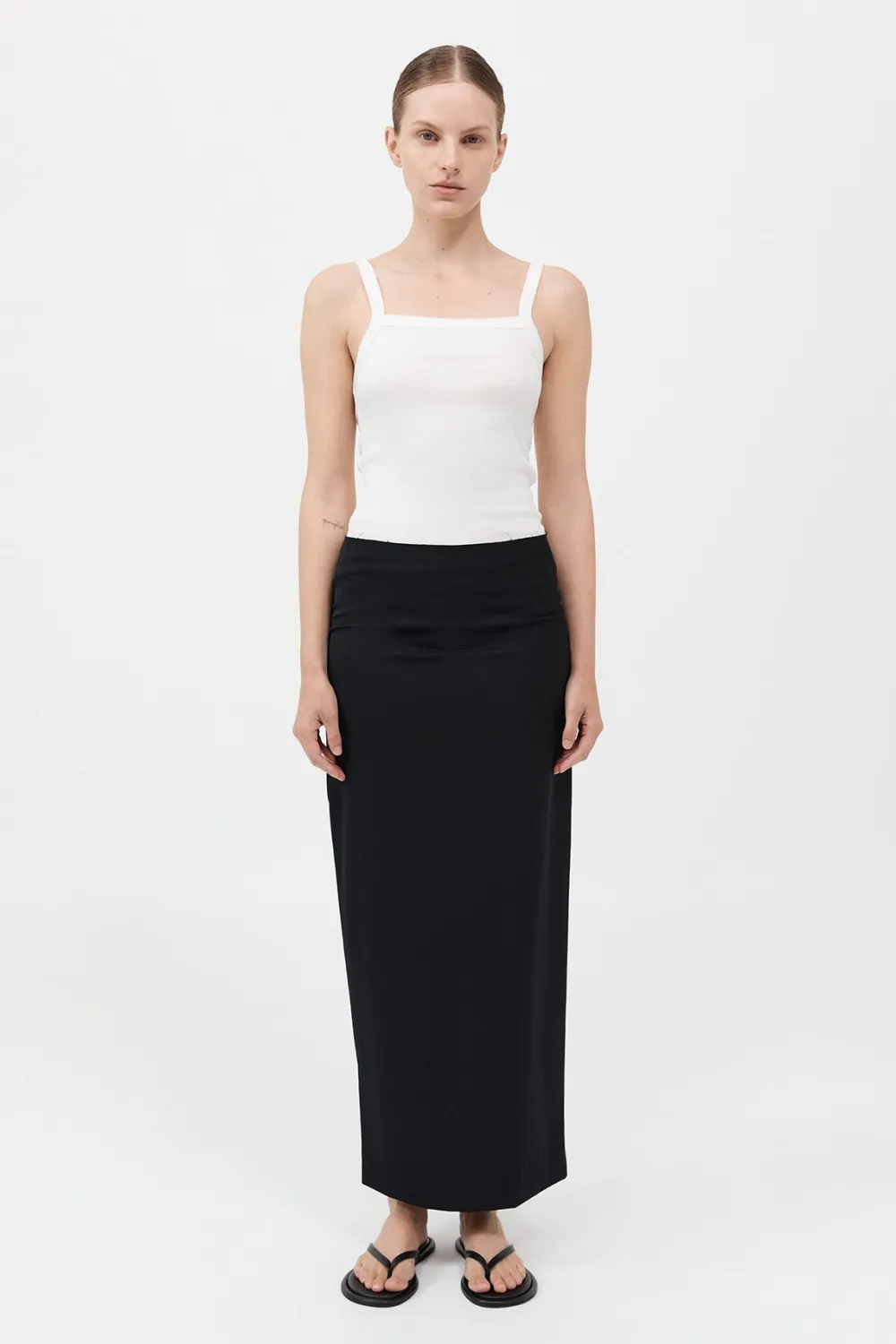 Organic Cotton Square Neck Tank -|St. Agni Cheap