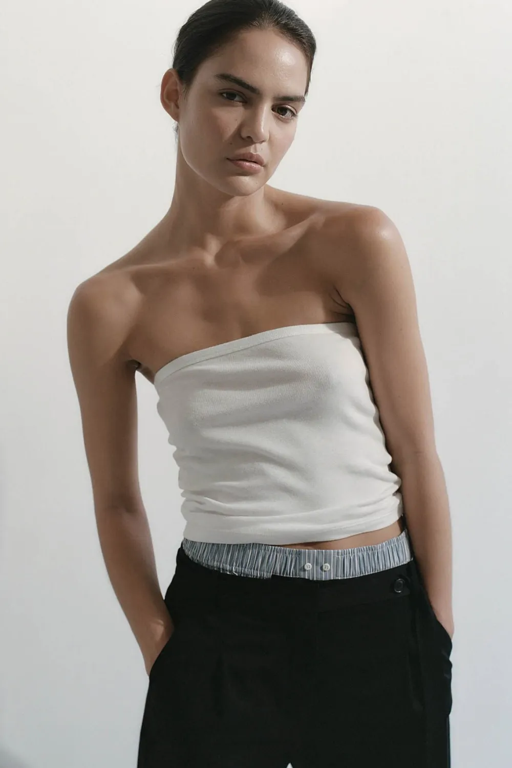 Organic Cotton Strapless Top -|St. Agni Discount