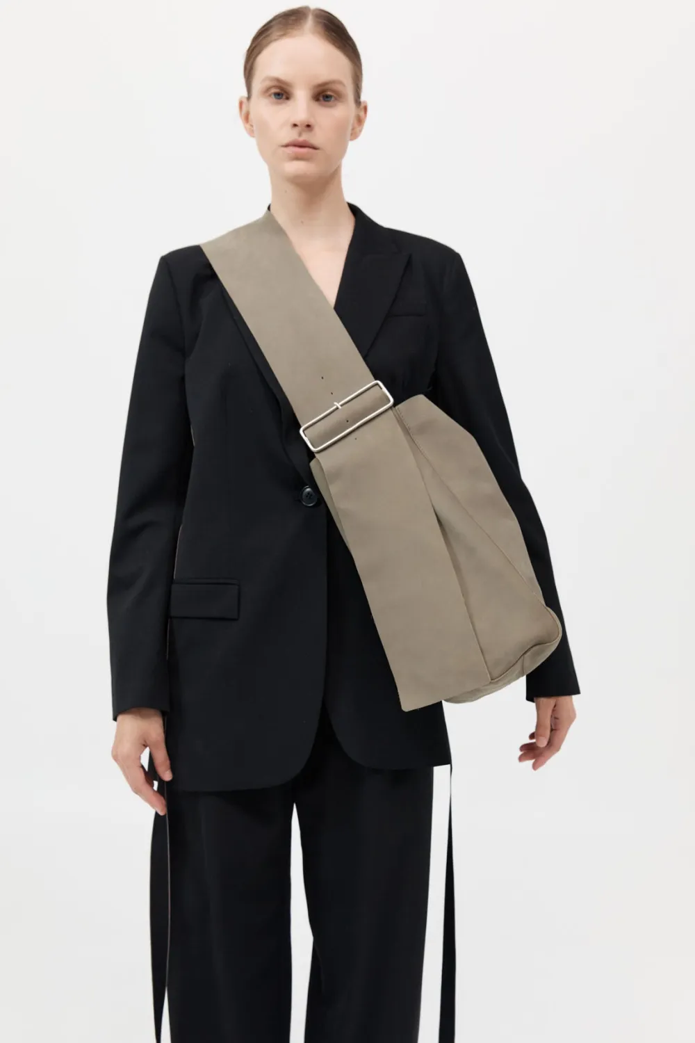 Oversized Nubuck Satchel -|St. Agni New